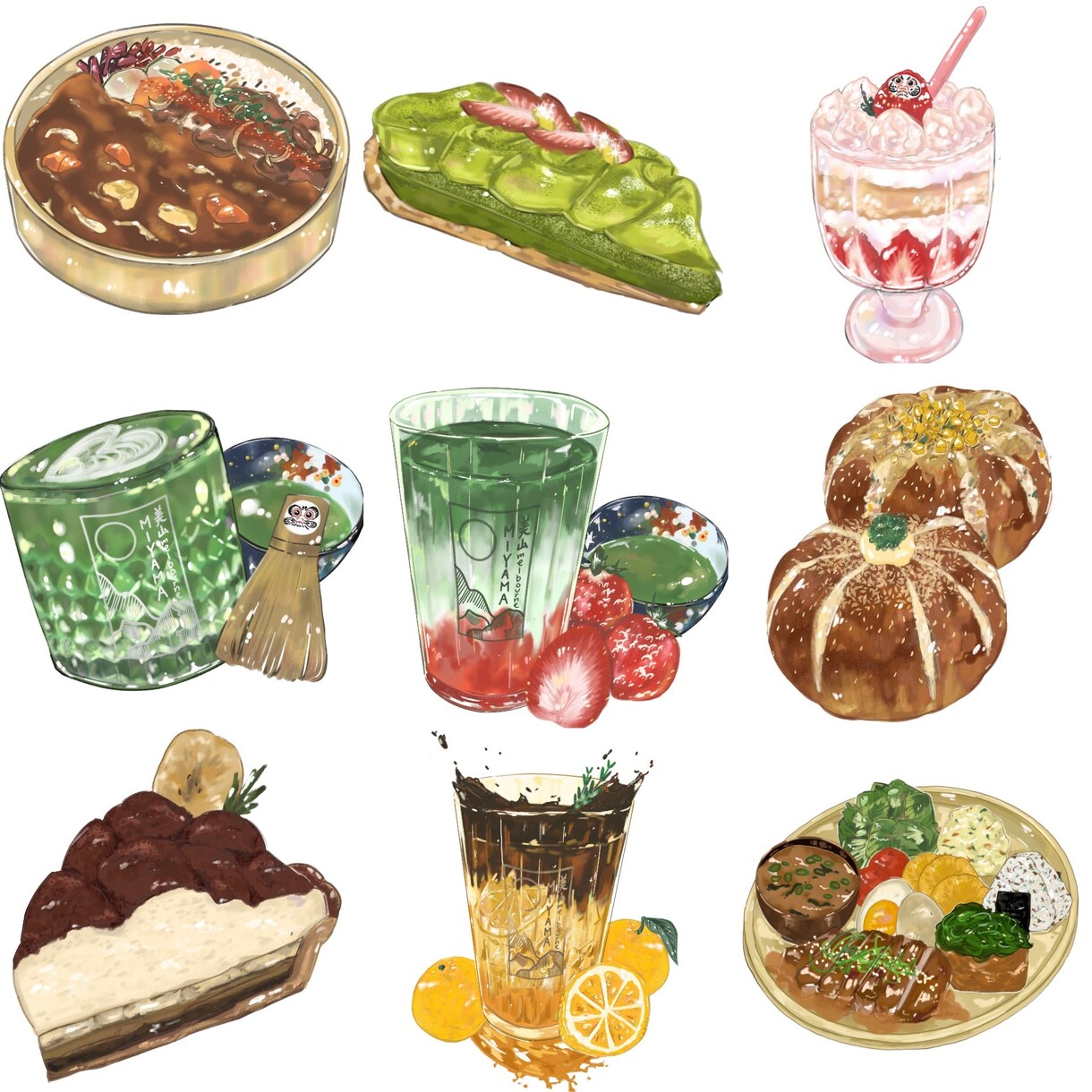 商用利用可能！フードイラストを制作します グッズや広告、プロモーションビデオ作成にいかがですか？ イメージ1