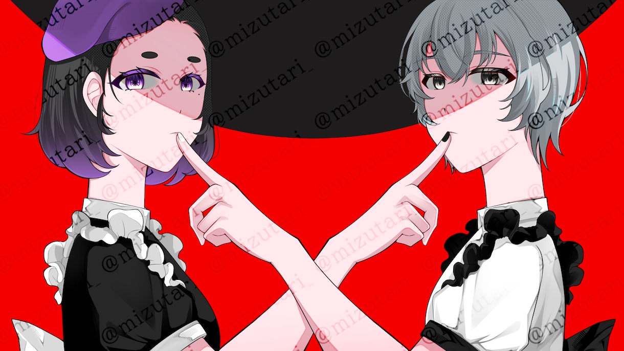 最短7日｜歌ってみたサムネ・一枚絵描きます 実績有★オリジナル絵柄で本家風の構図・衣装アレンジ対応 イメージ2