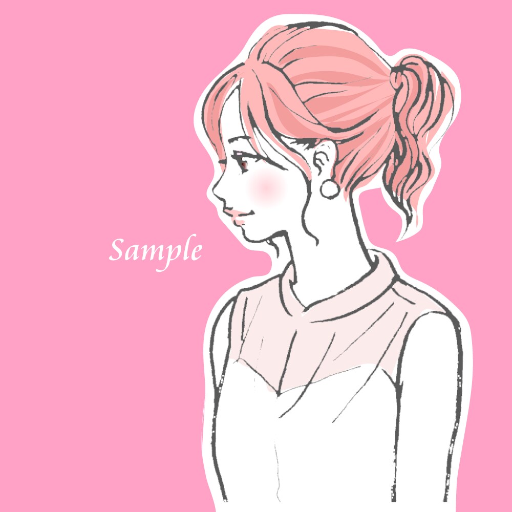 SNSで印象UP！あなたの似顔絵アイコン描きます 自分らしさを魅せる似顔絵【シンプル・大人・おしゃれ・親しみ】 イメージ4
