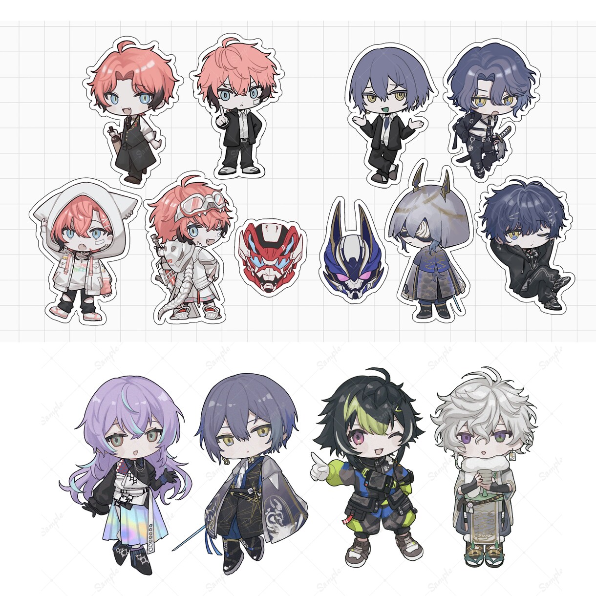 ミニキャラ制作いたします 可愛いデフォルメお描きします。配信活動/グッズ等に！ イメージ4