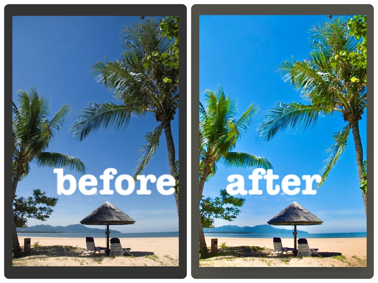 人物写真や風景写真をお洒落に加工致します 格安でどこよりも安く写真加工を致します♬ イメージ1