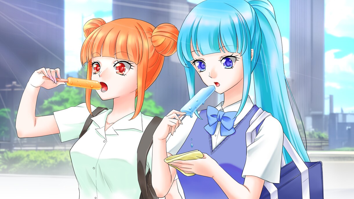 お好きなイラストを描きます 【表情4点セット付き】ゲーム、動画、プレゼントなどに イメージ8