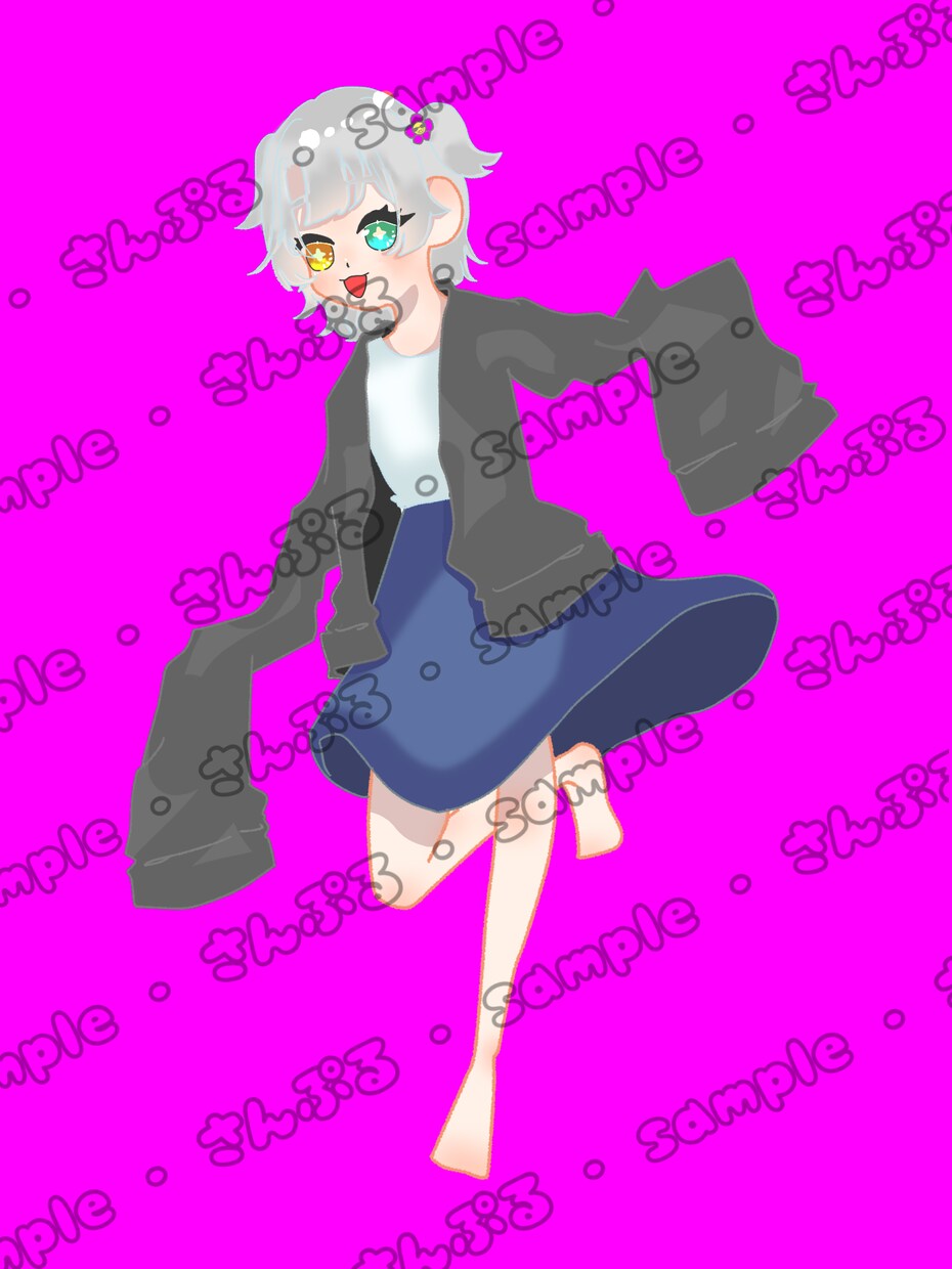 IRIAM立ち絵・アイコン販売いたします ポップでかわいい女の子のイラストが得意です！ イメージ4