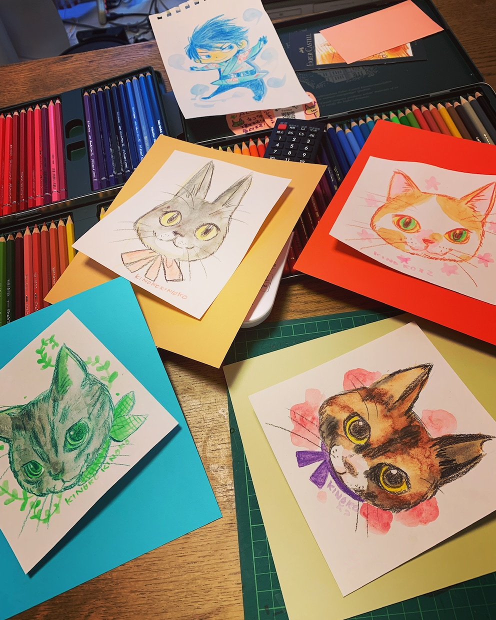 デフォルメ猫ちゃんイラスト描きますニャ！ます 世界でひとつしかないアナログイラストを描きます。 イメージ4