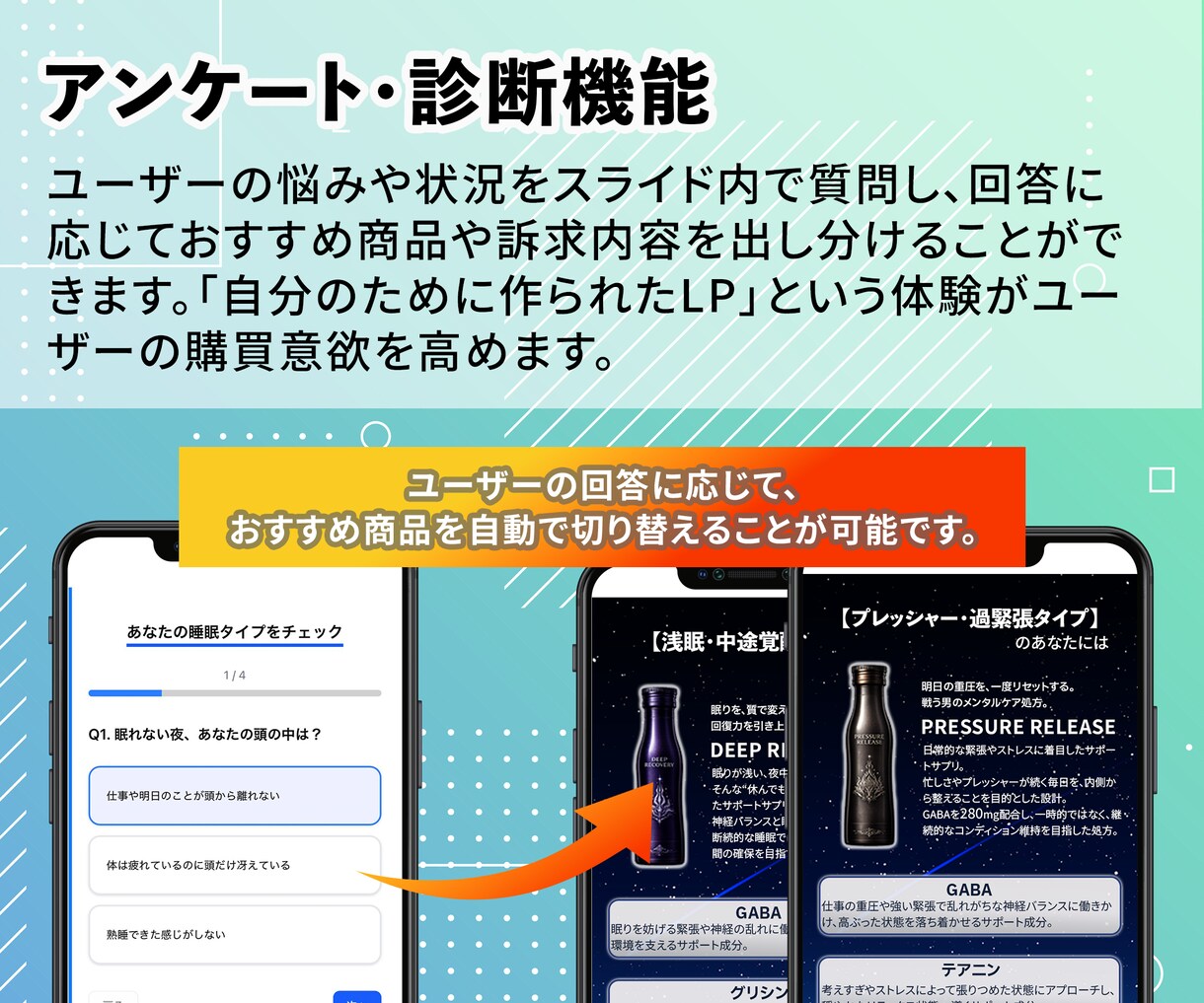 ツール費用ゼロ！スマホ特化スワイプ型LP制作します SNS広告にぴったり!スマホで売れるLPを制作 イメージ7
