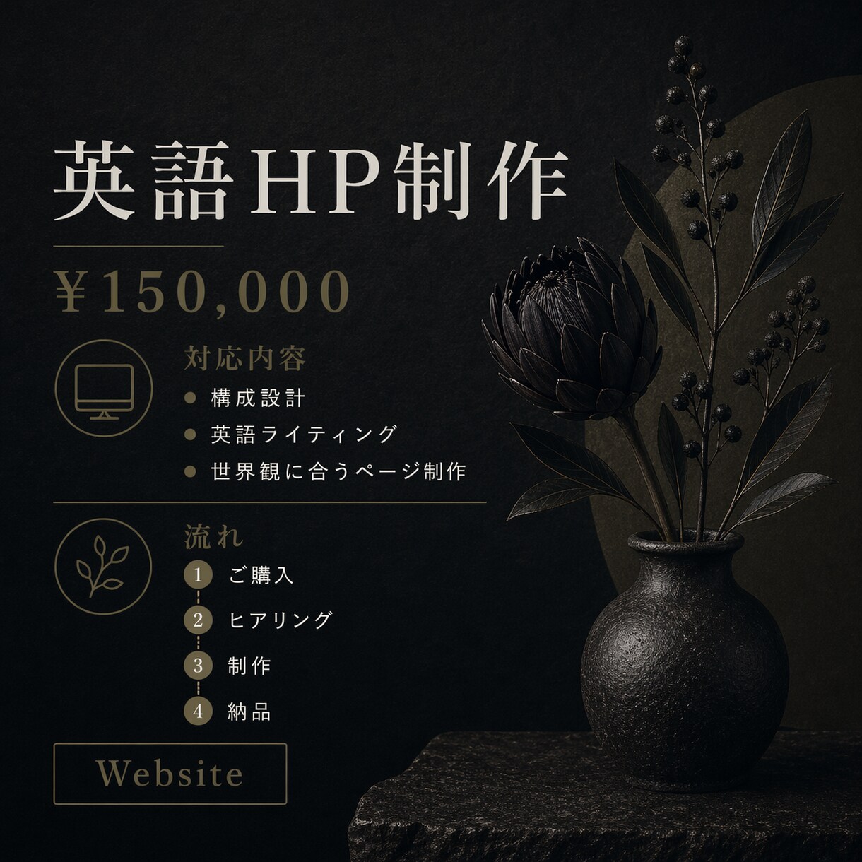 海外向け英語ホームページを制作します 作家・職人・ブランド向け英語HP制作します イメージ7