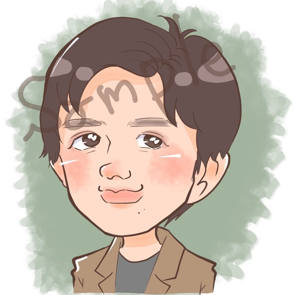 まずはおためし！似顔絵アイコンお描きします シンプルカラーの似顔絵アイコンいかがでしょうか？ イメージ4