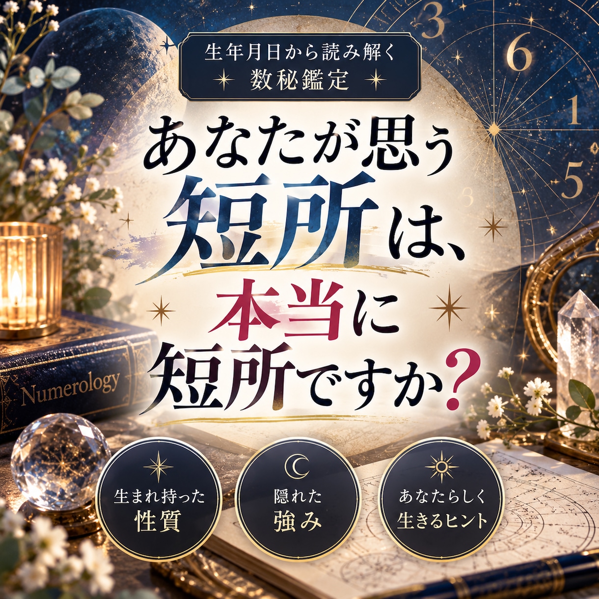 自分らしさを知る鑑定書｜数秘で「私」を読み解きます 自分を変える前に、自分を理解する。本当にそれは短所ですか？ イメージ2