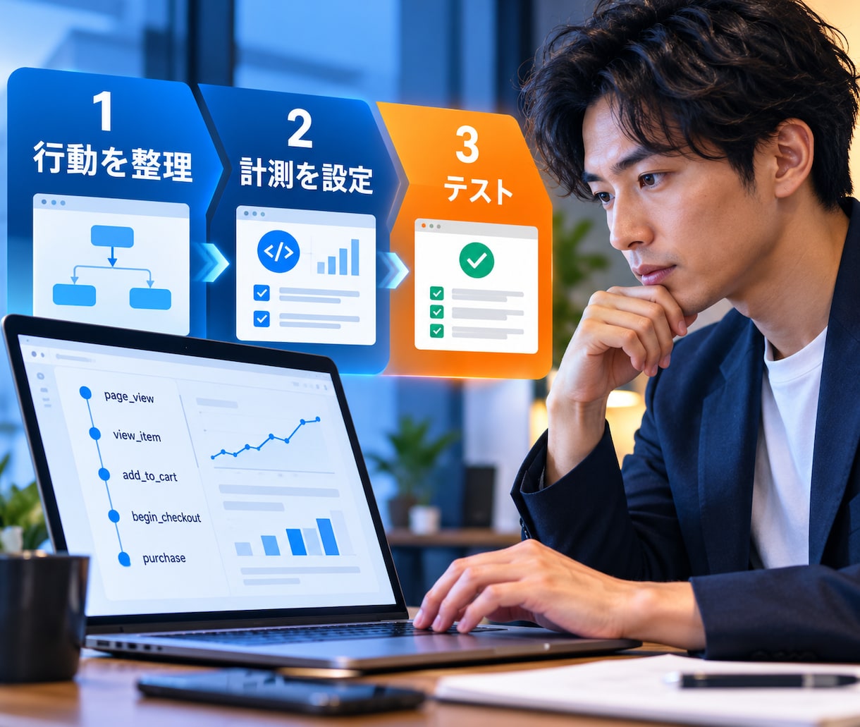 GTM・GA4のコンバージョン計測を設定します 問い合わせやクリックの成果を確認できます イメージ8