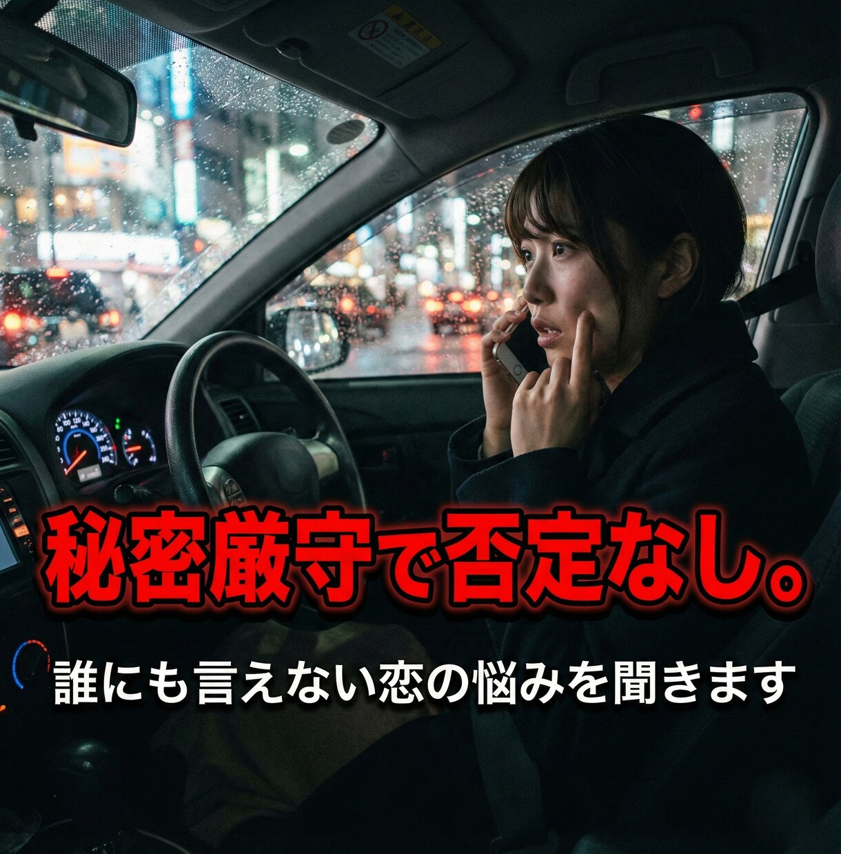 秘密厳守で否定なし。誰にも言えない恋の悩み聞きます 秘密厳守で安心。不倫・W不倫、どんな恋心も優しく受け止めます イメージ2