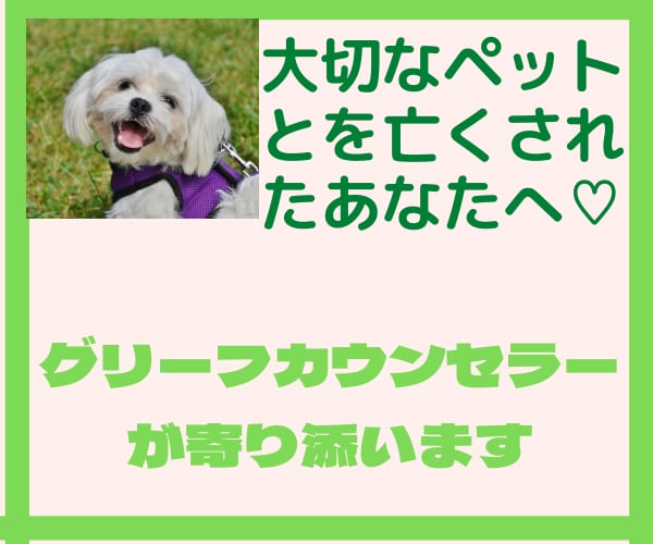 可愛いペットとの辛い別れの悲しみ癒します グリーフカウンセラーだから悲しみを生きる勇気に変換します イメージ1