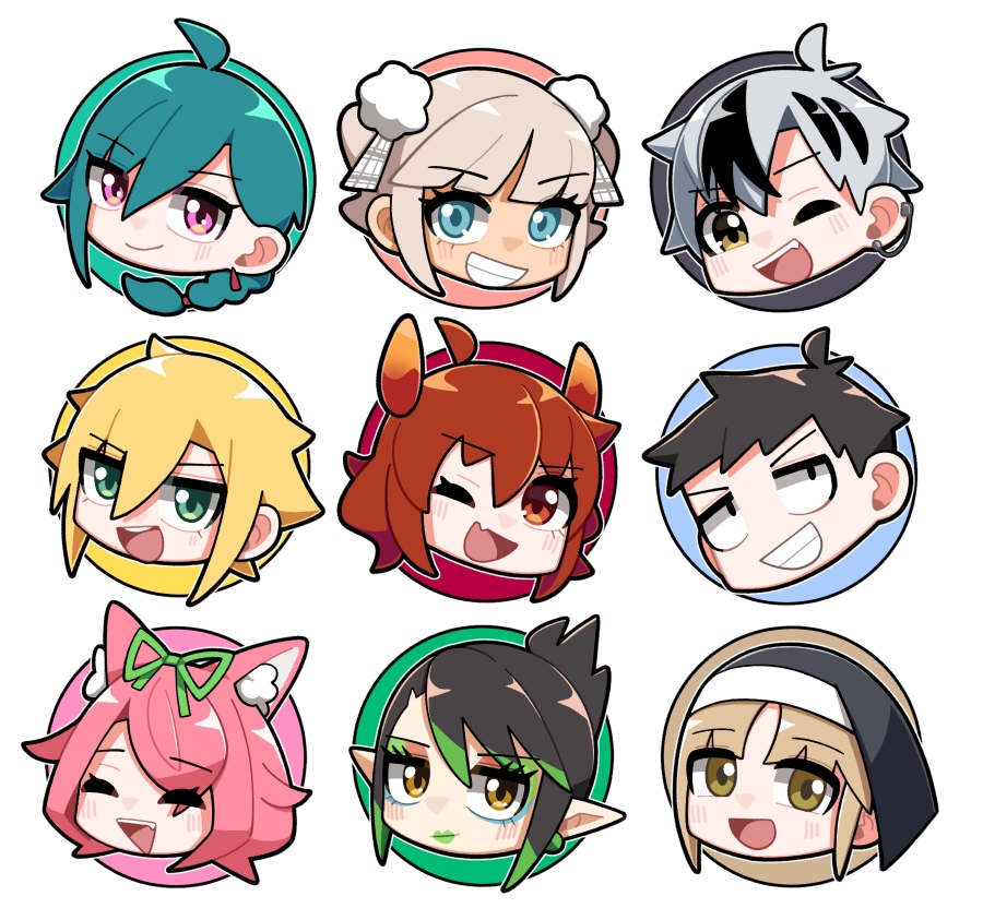 ポップなアイコン作成★明るい絵柄でキャラを描きます 色や線がはっきりしたかわいいアイコン用イラストをご用意します イメージ5