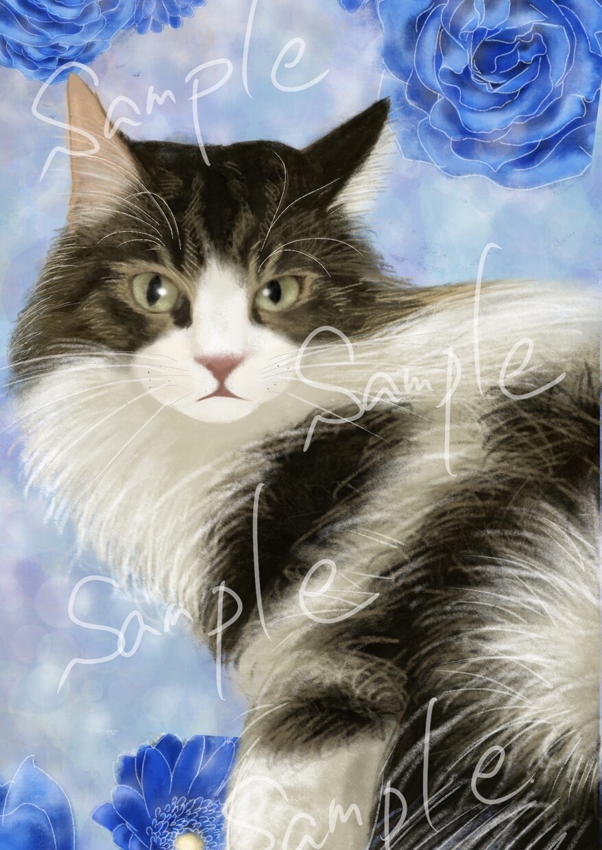 パステル画風にペットの似顔絵を可愛く描きます SNSアイコン、携帯待受、プレゼントなどに イメージ4