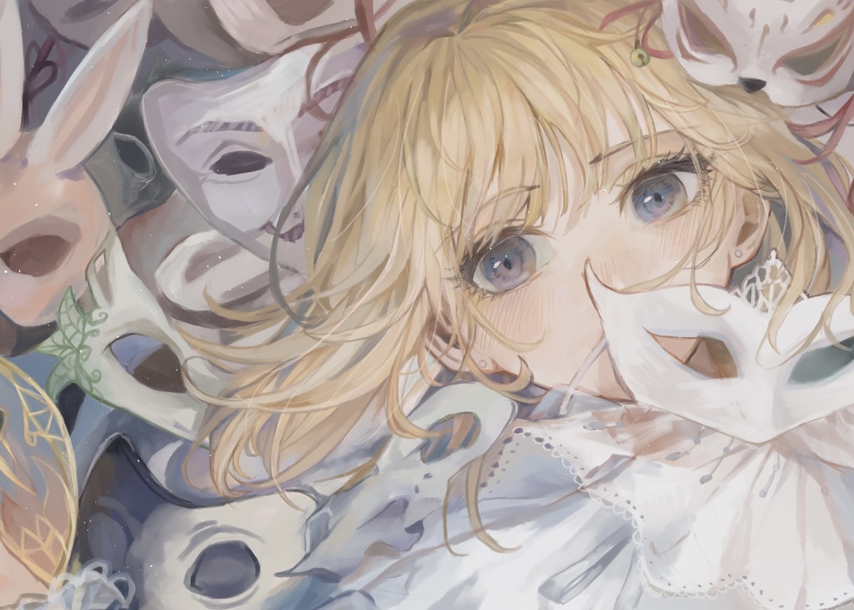 立ち絵描きます 綺麗な厚塗りで雰囲気のある立ち絵に、瞬きアニメ、Live2d イメージ1
