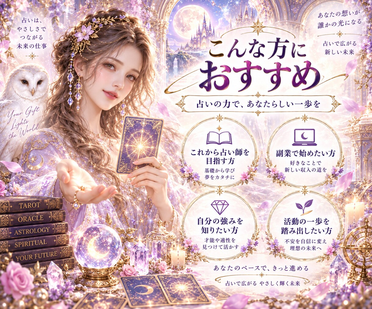 占い師の才能と強みを霊視で見抜きます 適性・強み・オーディション突破のコツまでお伝えします イメージ5