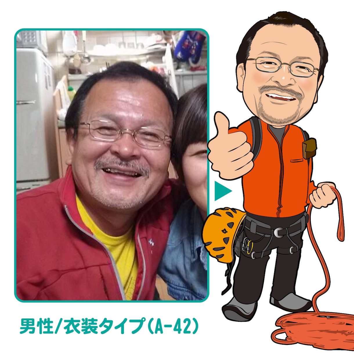 公認似顔絵師★ビジネスに最適な似顔絵を制作します ★名刺やチラシSNSのアイコン等どんなシーンにも活用できます イメージ3