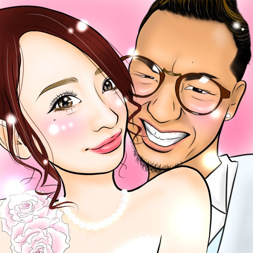安く早く！キラキラ似顔絵描きます お祝いや記念にぴったりです(*^^*) イメージ2