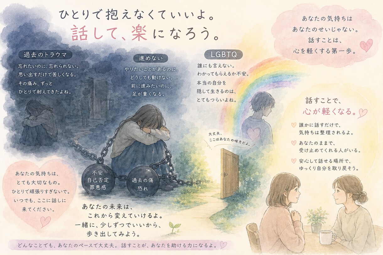 愚痴聞きも、誰にも言えない悩みも対応致します 1人じゃないよ！ここにいるよ！ イメージ2