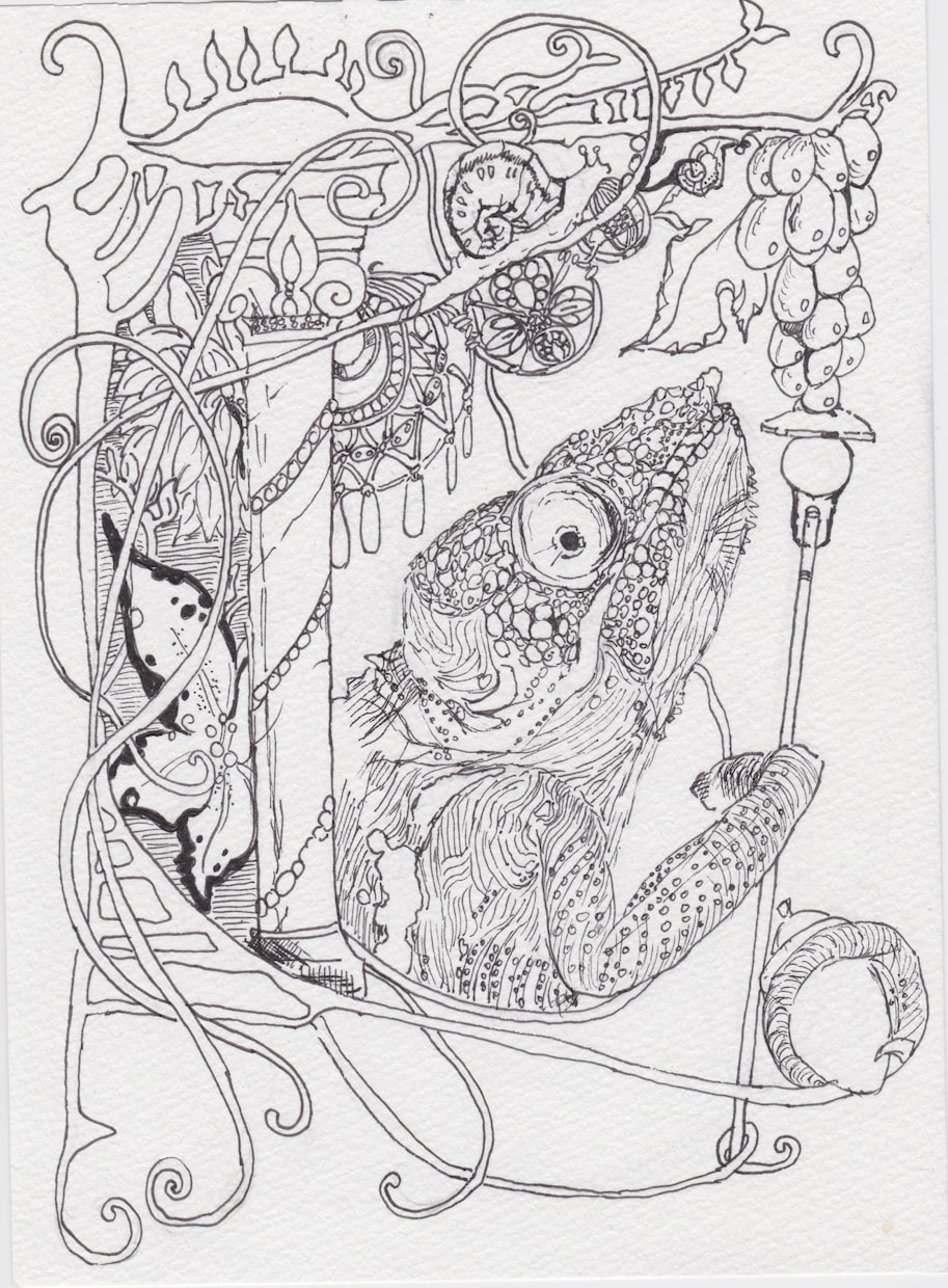 デッサンをペンで描きます 描いて欲しいモチーフの写真を基に、丁寧に描きます！ イメージ3