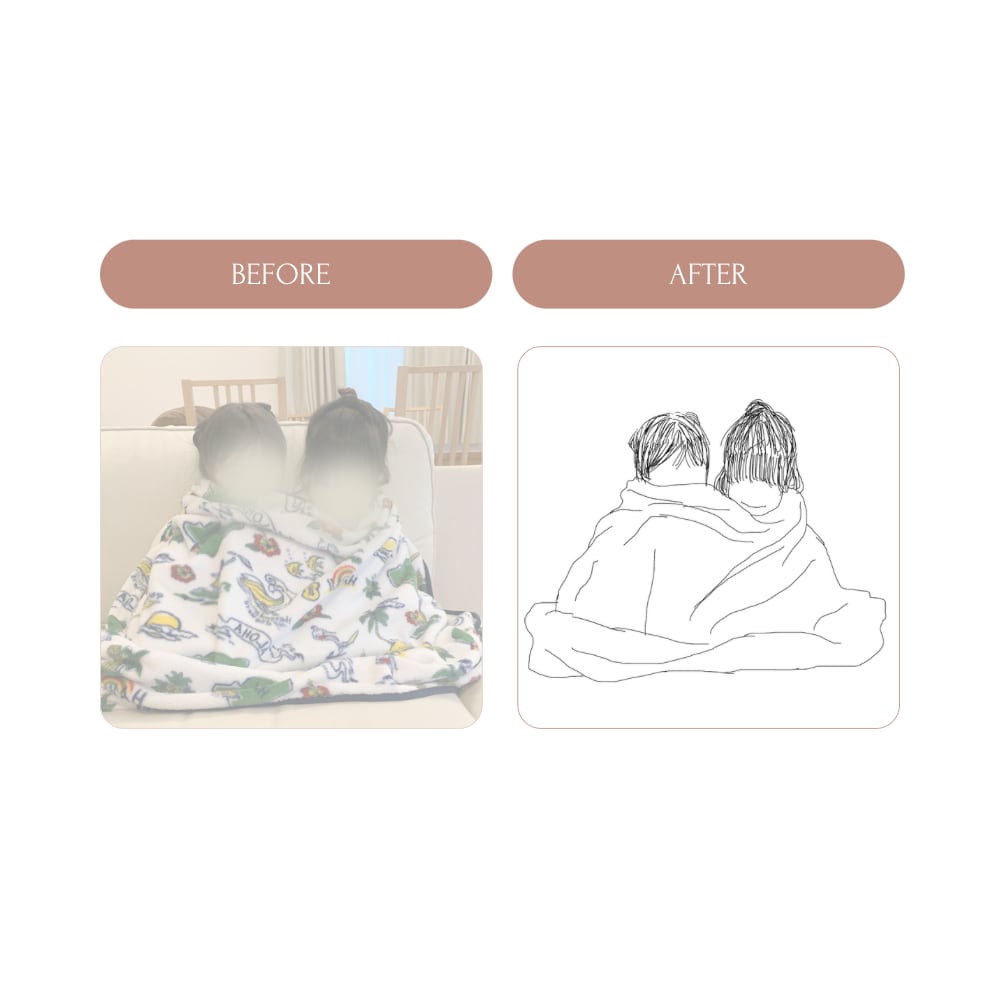 写真から優しい線画をお描きします 贈り物やインテリアにもおすすめです。 イメージ2