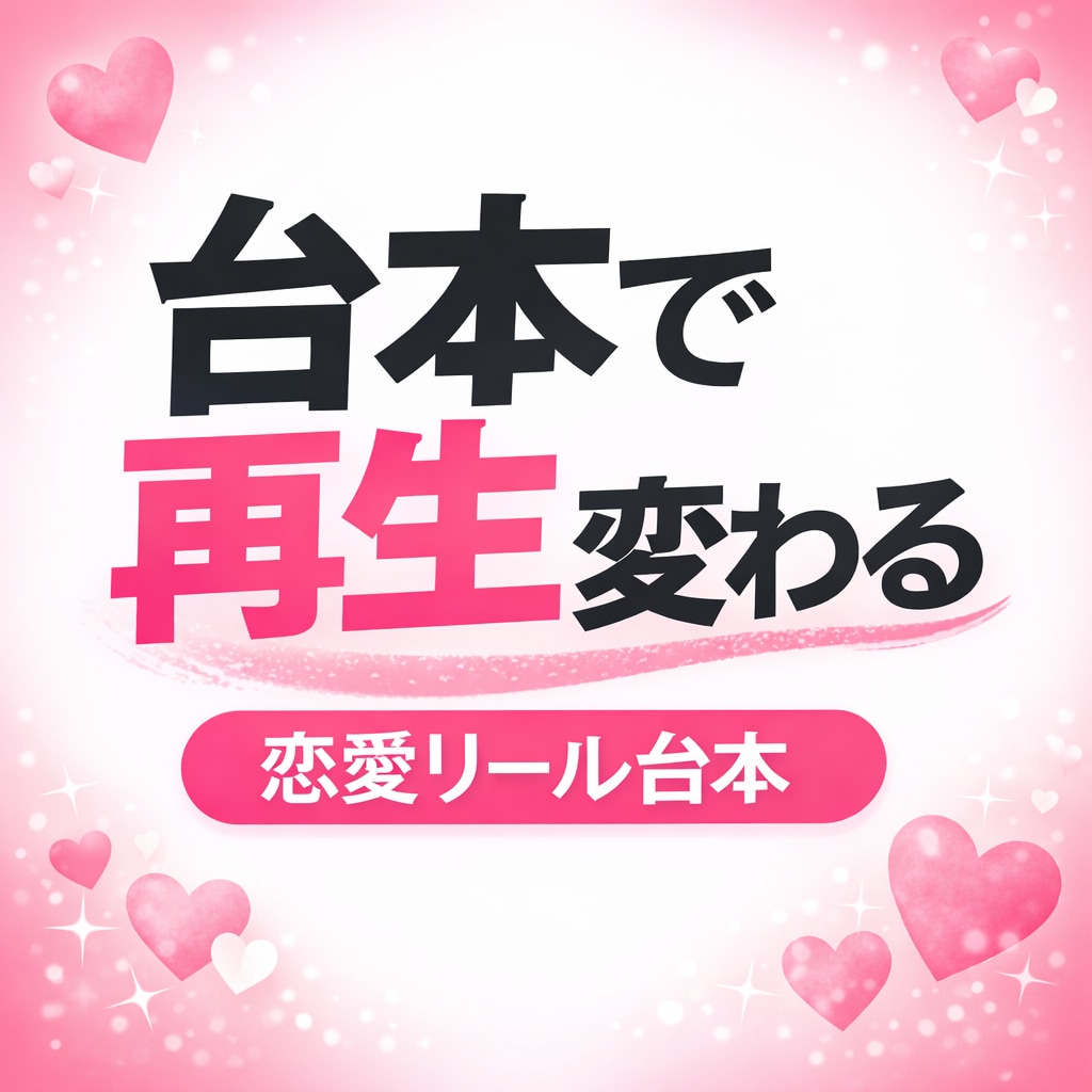 AIでバズる恋愛リール台本を作成します セリフ通りに話すだけで投稿できる台本を作成します イメージ1