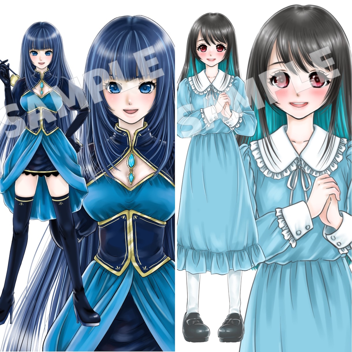 IRIAM用の立ち絵描きます 色々なテイストで描けますのでお気軽に相談してね。 イメージ4