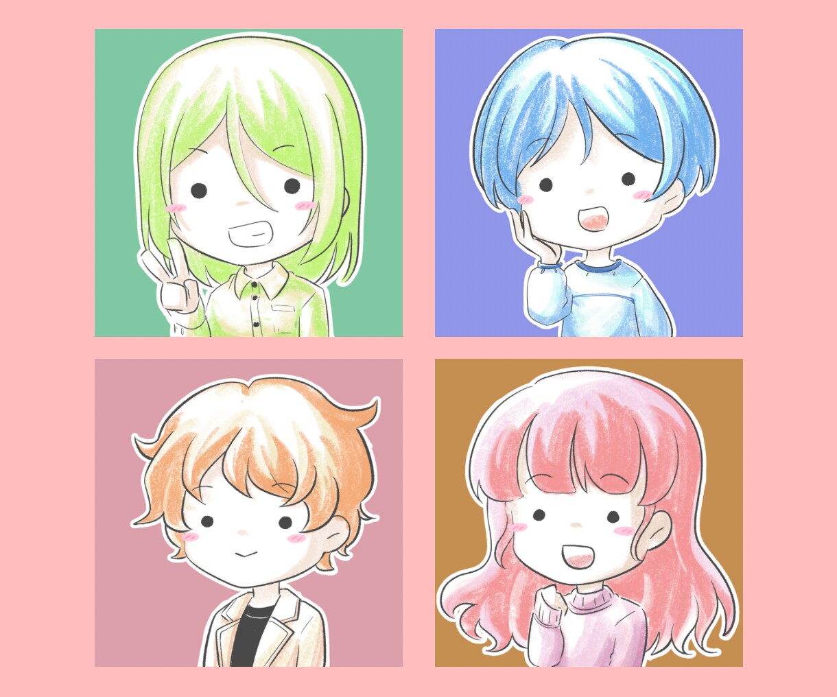 最短即日、ゆるふわアイコン制作します あなたのブログ・SNS・YouTubeを和やかにしませんか？ イメージ4