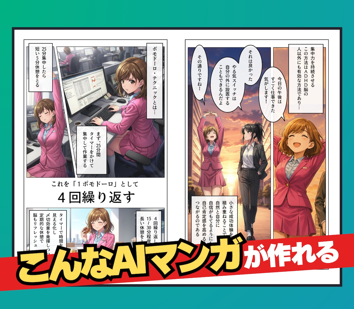 初心者･挫折者必見／AIマンガ作成術超入門教えます AIマンガでの権利収入への道は「まずAIマンガが作れること」 イメージ9