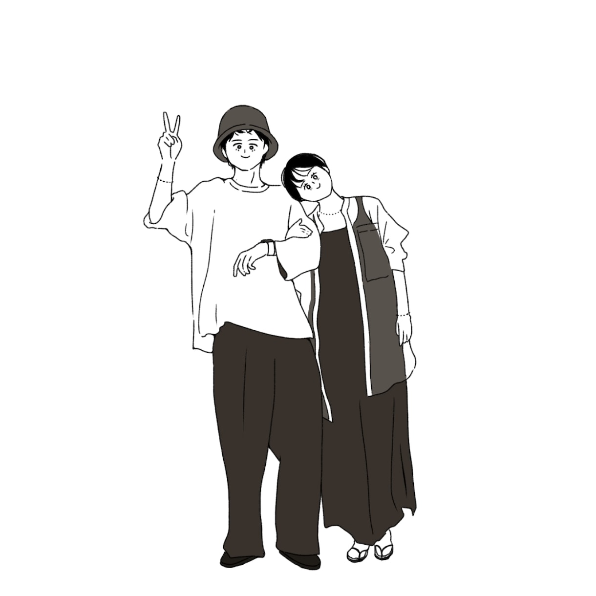 優しい雰囲気の、似顔絵イラスト描きます お祝い事や、ちょっとしたプレゼントに♫ イメージ7