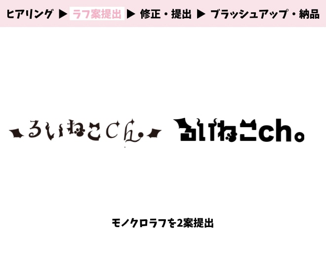 VTuber・配信者さん向けのロゴ制作します 初めての依頼でも安心！丁寧なヒアリングを心掛けています！ イメージ2