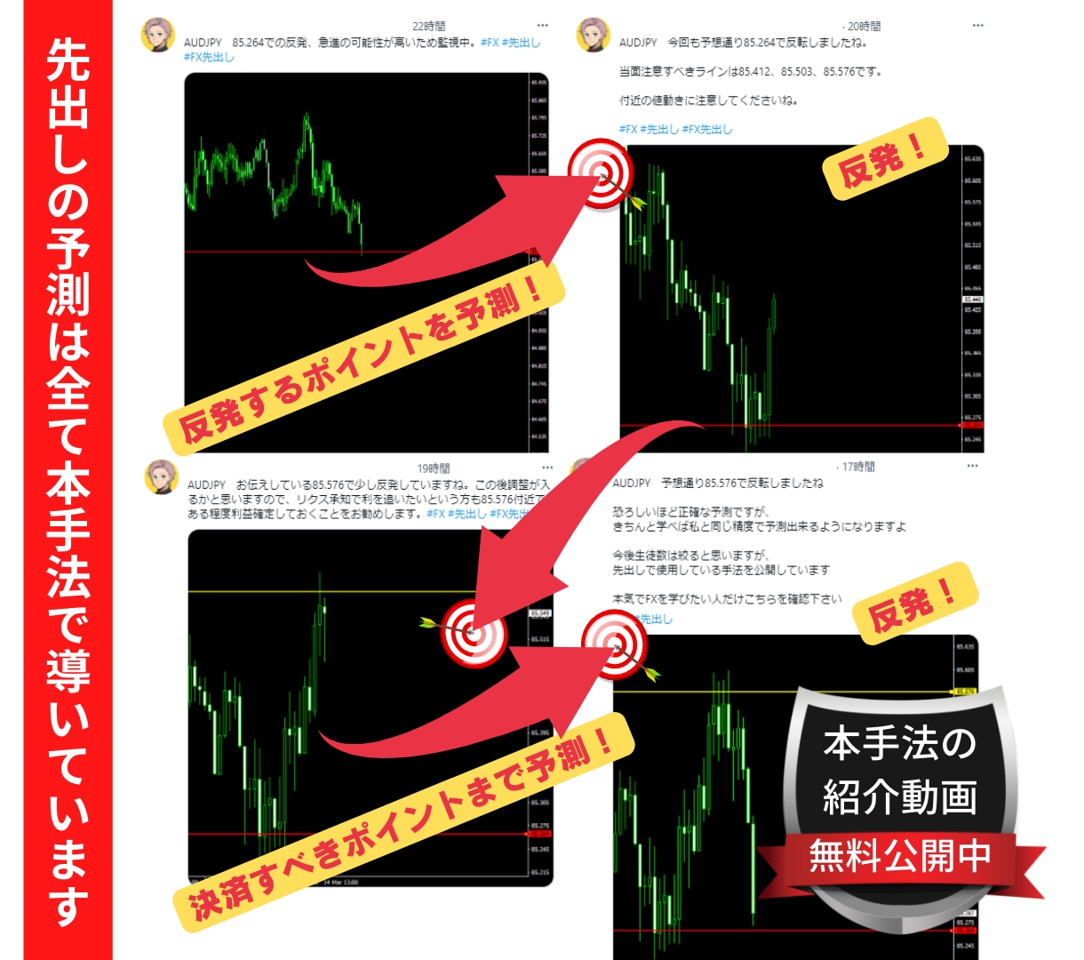 億トレーダーが本物のFX投資法を教えます ” 先出しで示し続けた「本物」のトレード手法をあなたに ” イメージ3