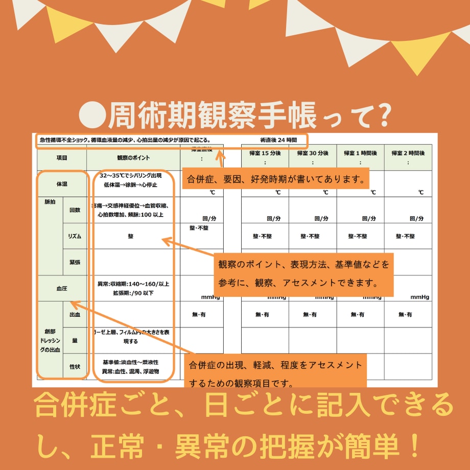 過去の看護実習記録★テンプレ★いろいろ教えますます 【すらすらパック】目標★関連図★周術期メモもあります♪ イメージ7