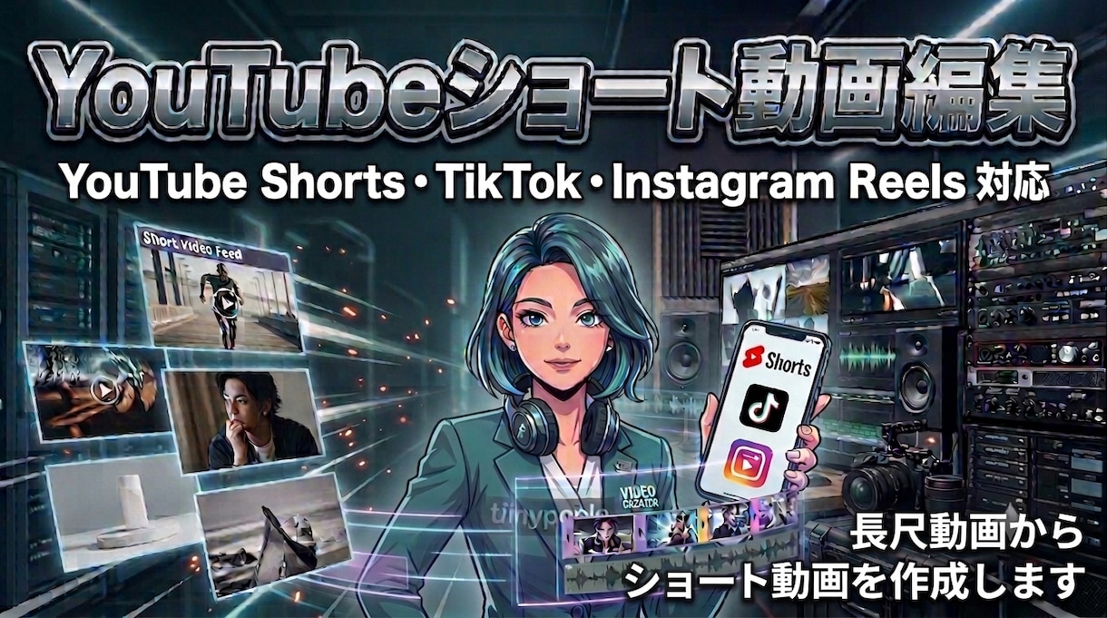 YouTubeショート動画編集します SNSで伝わるテンポの良い動画に仕上げます イメージ1