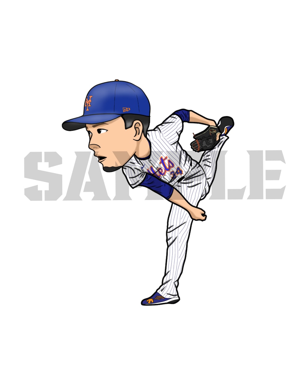 あなただけの野球イラスト⚾️描きます 投げる、打つ、守る、走る、どんなポーズでもイラストにします！ イメージ7