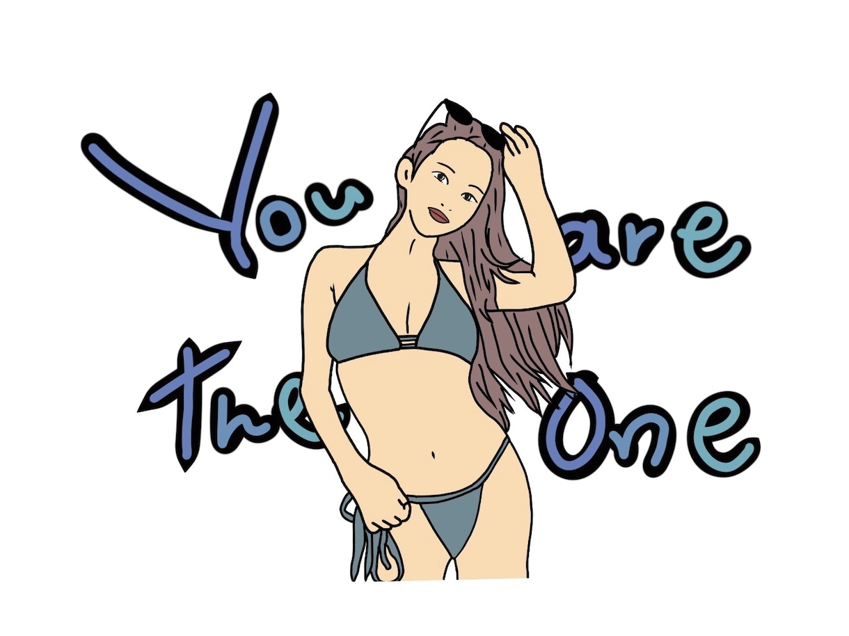 海の女性を描いてます 海と女性の最高のコンビネーション イメージ8