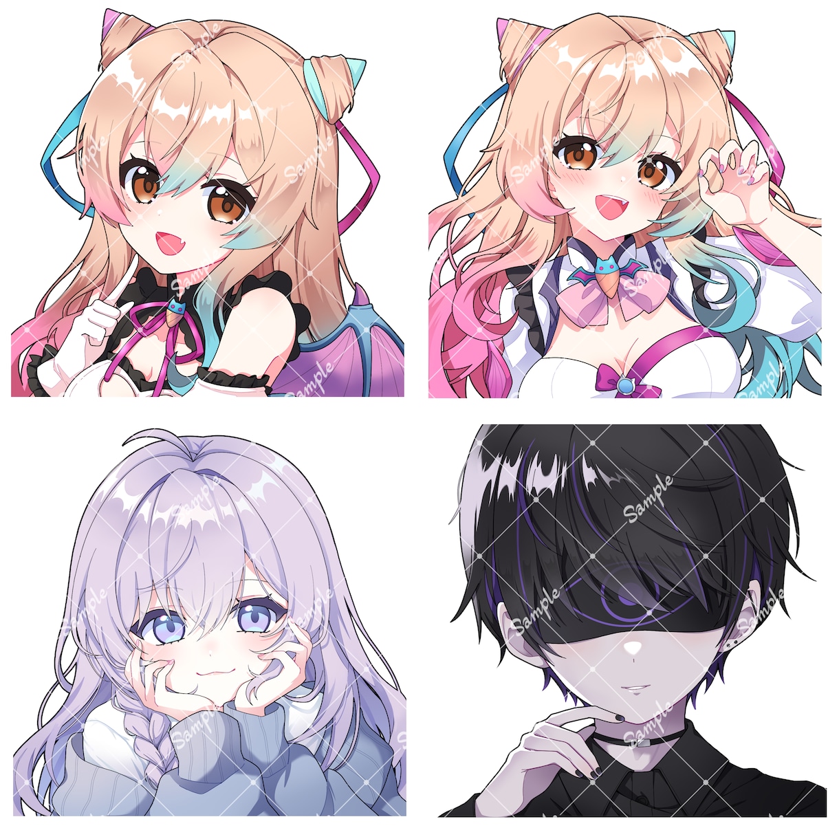 SNS用アイコンお描きします ★目を引くような可愛い系のアイコンイラストを制作します★ イメージ4