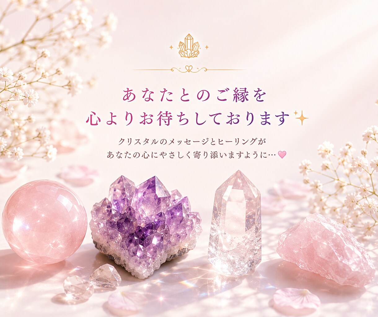 クリスタルカードで心と身体を優しく癒します クリスタル/パワーストーン/癒し/疲れ/ヒーリング イメージ10