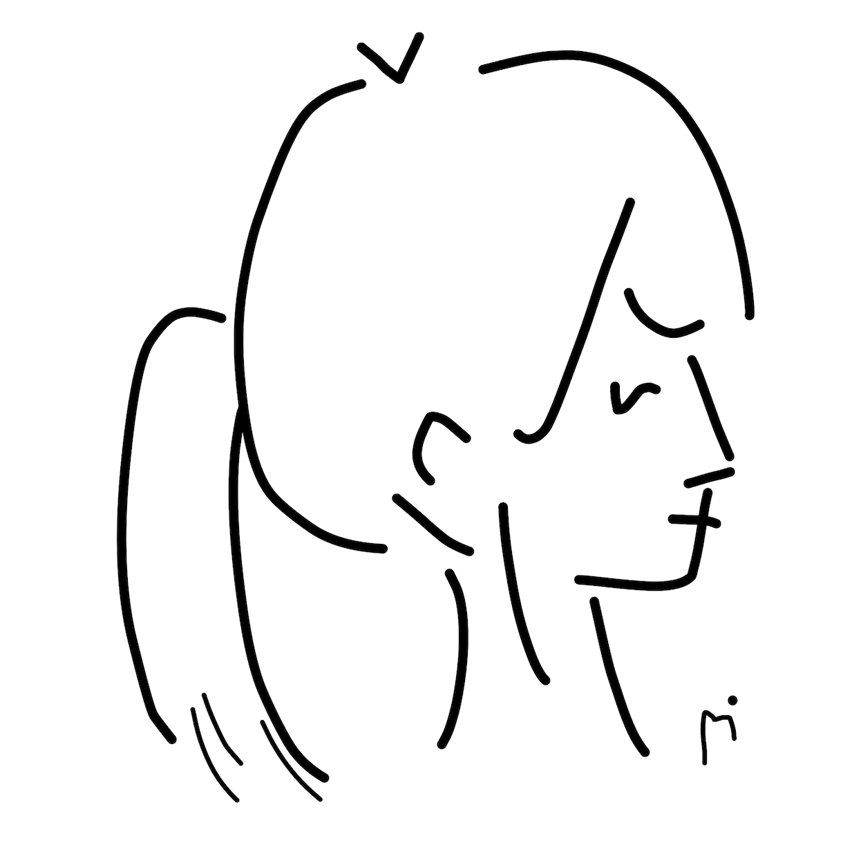 SNSのアイコン用イラストを描きます ゆるさがたまらない、どこか愛しくなる似顔絵 イメージ2