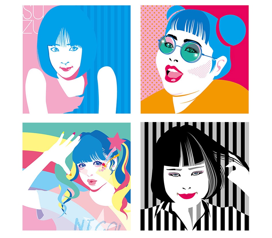 ポップでアートなデザイン似顔絵制作いたします プロフィール画像・SNSアイコンに最適。プレゼントにも! イメージ4