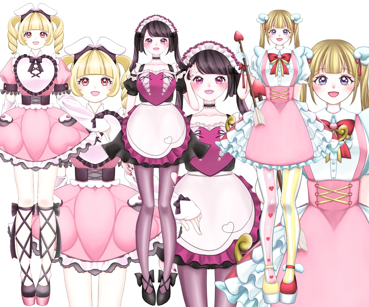 IRIAM/TRPG等配信用【立ち絵】描きます 細かいデザインが決まっていなくても大丈夫！女の子得意です！ イメージ5