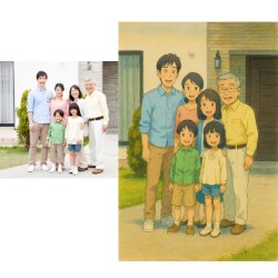 あなたの写真を温かみのあるイラストに仕上げます SNSアイコンやLINEなど、 特別に彩りたい方におすすめ！ イメージ4