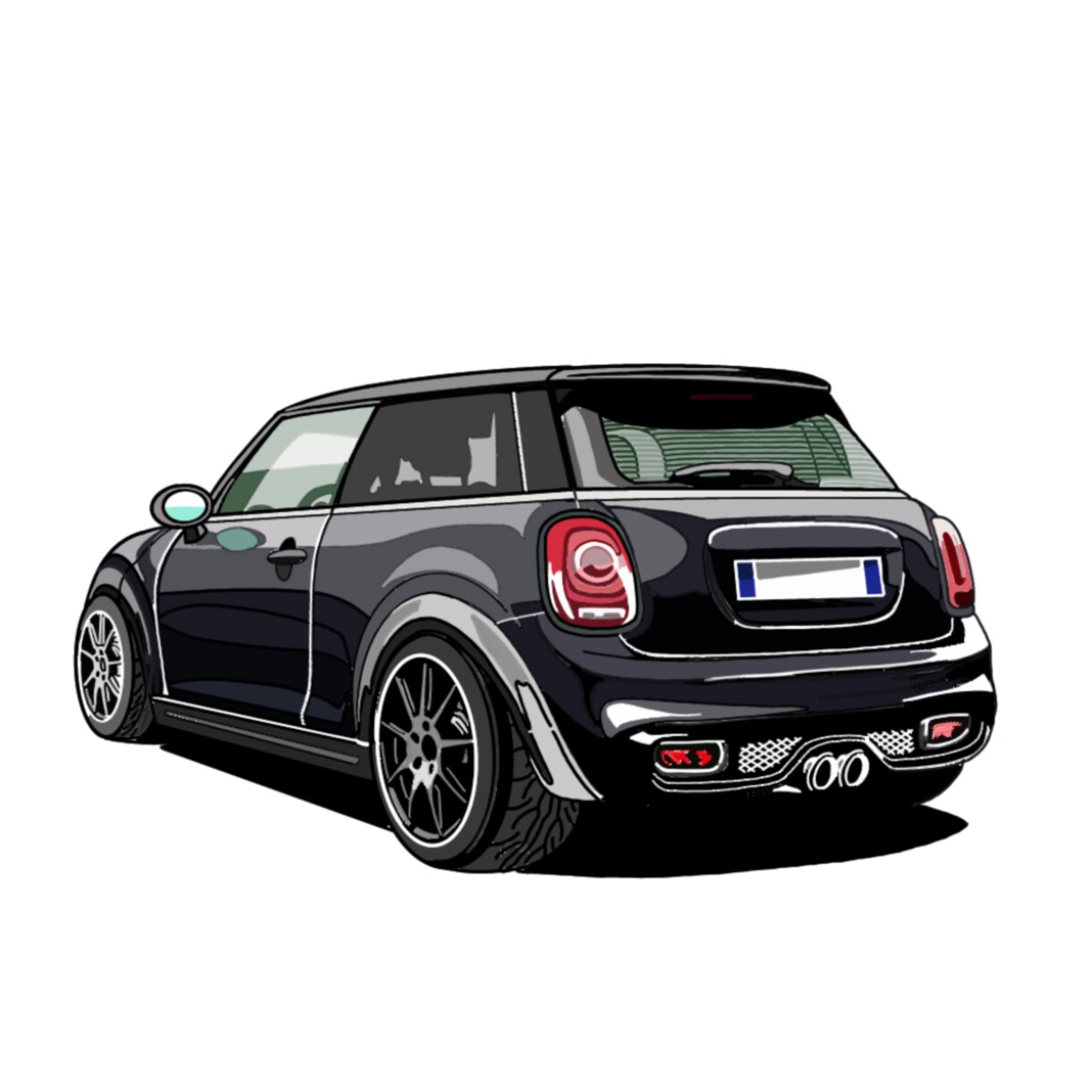 思い出の車をリアルにイラストで描きます 思い出の車を味わい深く、忠実に描きます！　納車記念に！ イメージ10