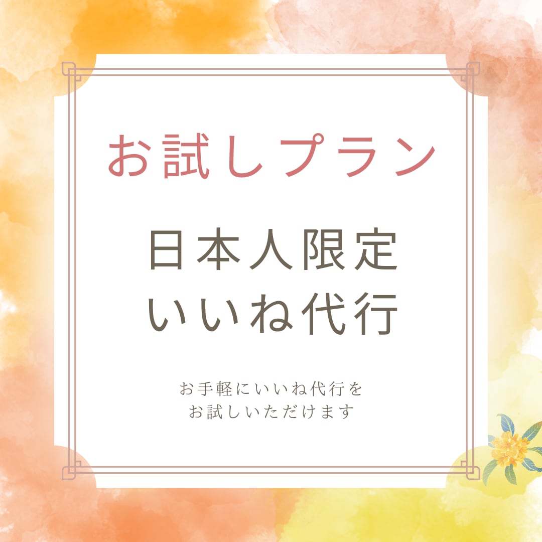 インスタの日本人300名にいいねします 安値で高品質！着実にアクティブフォロワー増加！ イメージ1