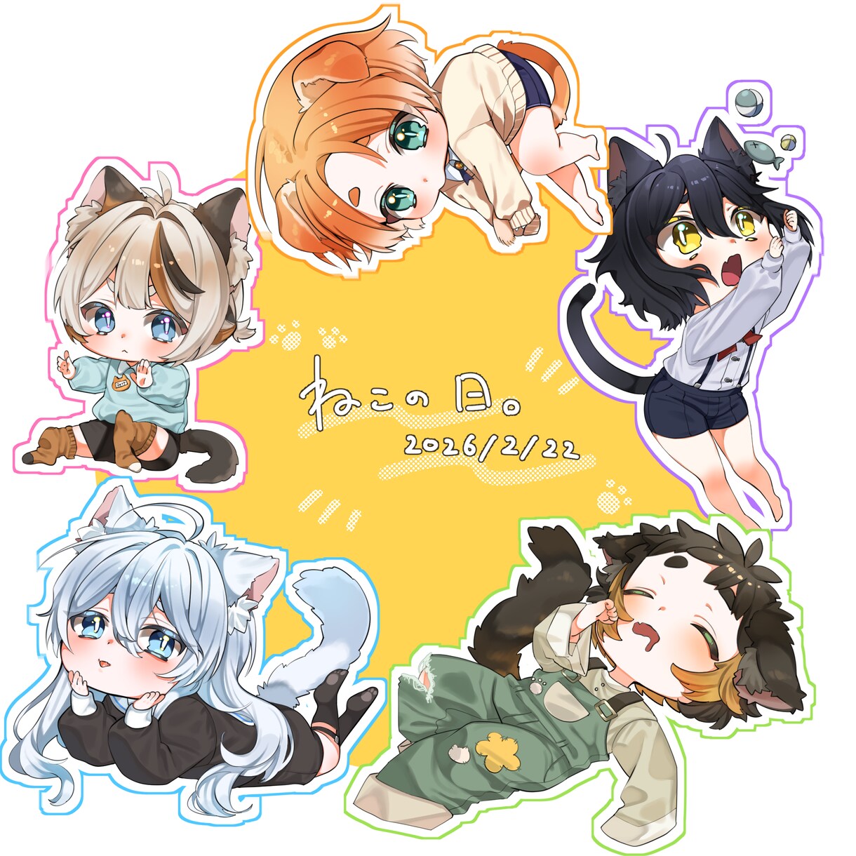 可愛いイラスト制作いたします ★アイコン、ヘッダーなど★気軽にご相談下さい★ イメージ8
