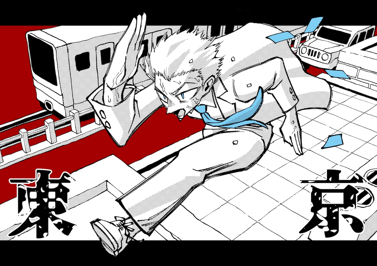 迫力のある漫画風イラストを制作します 大切な作品や思い出を引き立たせるイラストをご希望の方へ！ イメージ1