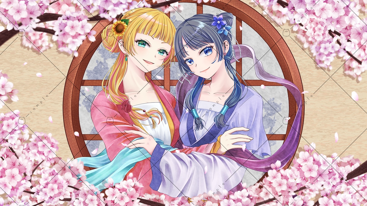 歌ってみたやMV・配信サムネイル&立ち絵描きます ラフの修正無制限！イラストのシルエット無料でお付けします！ イメージ4