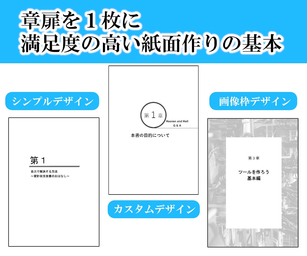 商業出版のような品質でPOD原稿作成します 紙面も目次も、こだわりのレイアウトはプロにお任せください イメージ4