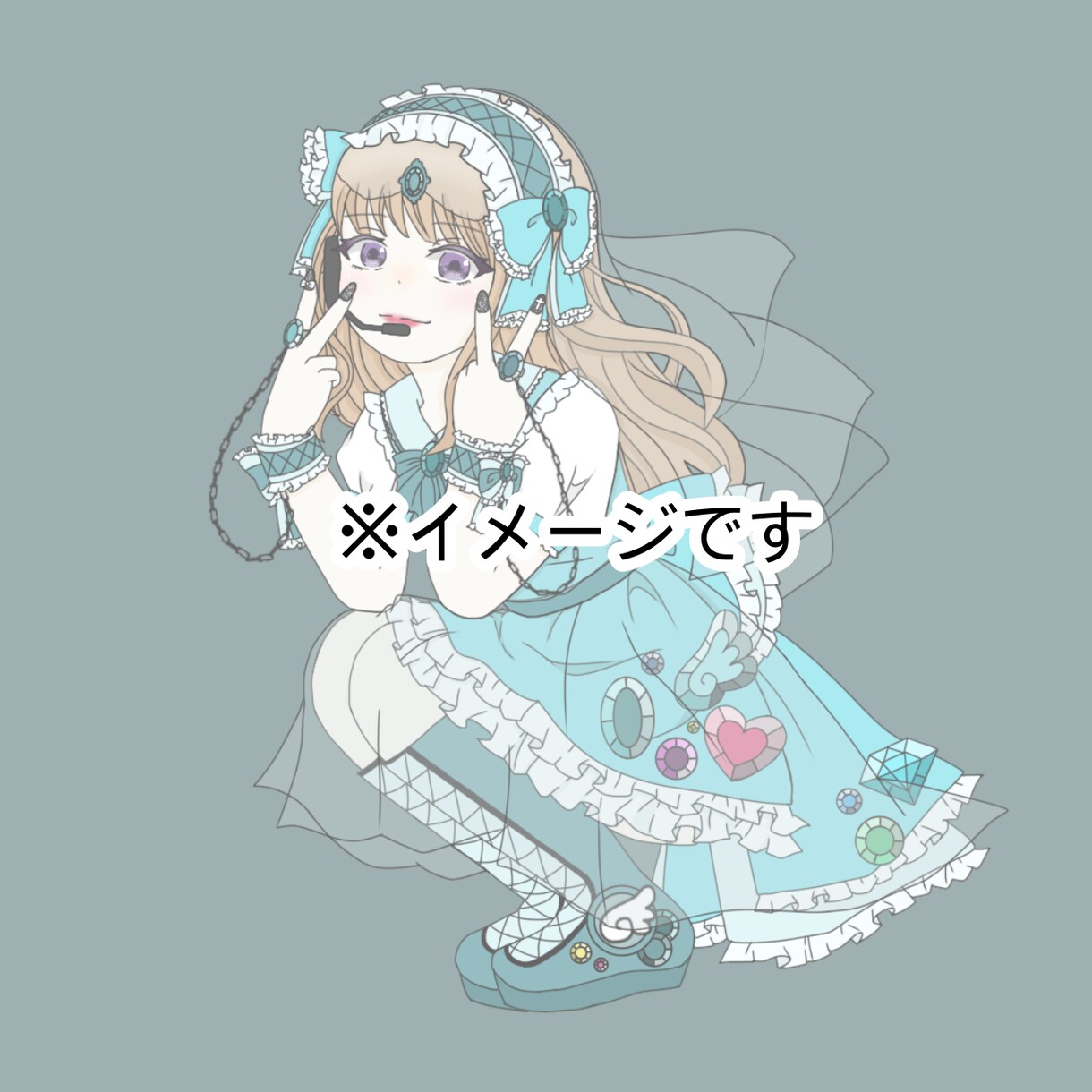 かわいいSNSアイコン描きます 似顔絵や推しの顔、友達の誕生日プレゼントなどに。 イメージ1