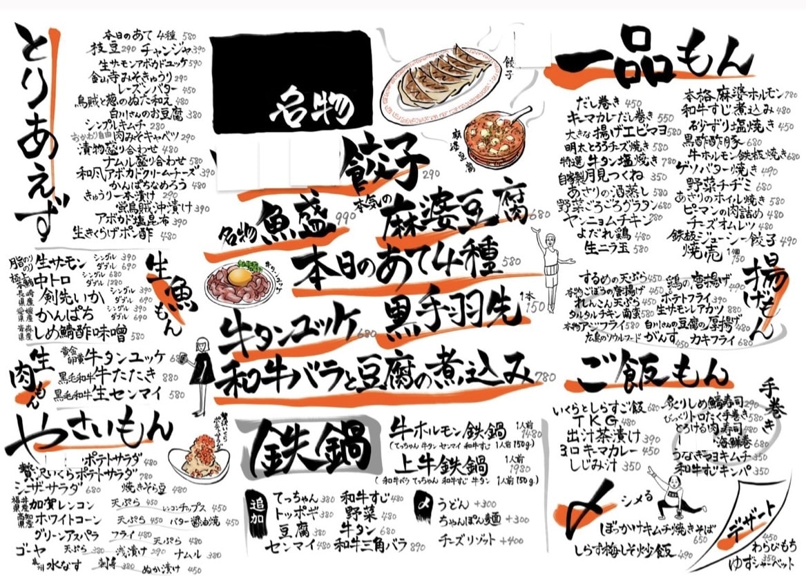 POP・メニュー・赤枠手書きでいろいろつくります 飲食店さま必見！味のある手書きの販促物をつくります イメージ2