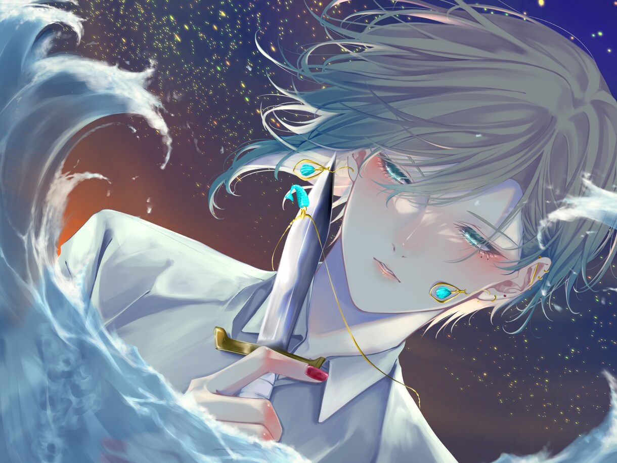表紙挿絵、一枚絵、サムネイル等お描き致します ご希望の一枚絵描かせて頂きます！ イメージ1